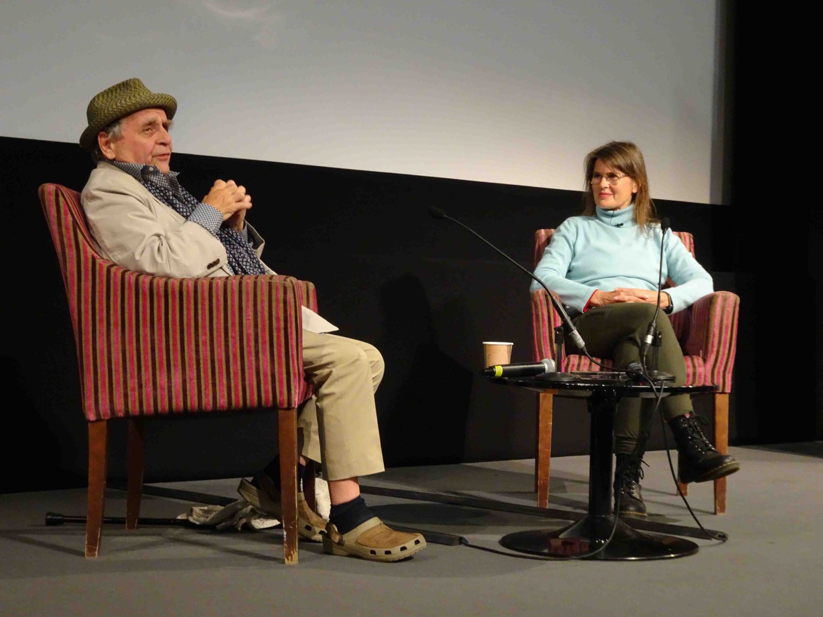 Sylvester McCoy, who played the Seventh Doctor, and Sophie Aldred, who played Ace